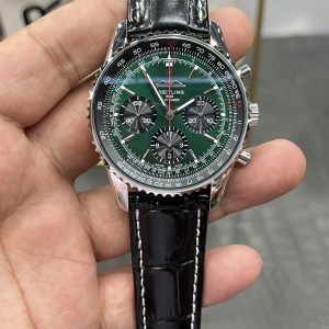 Breitling Navitimer 70th Anniversary 43mm Green Super Clone Watch 1127064178